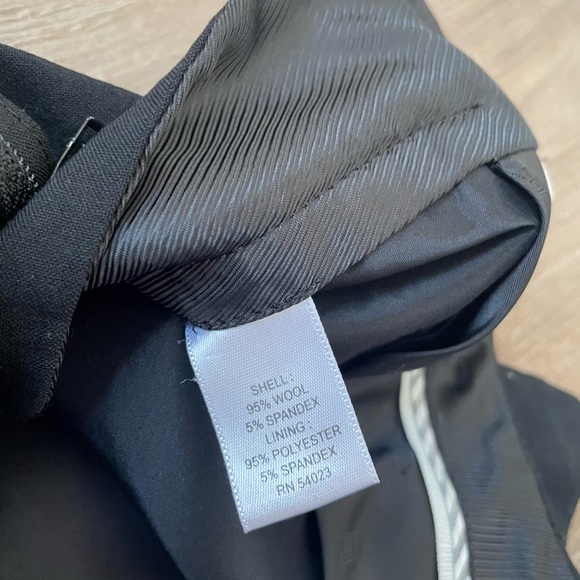 Banana Republic black dress pants Martin Fit wool blend petites women’s size 4P - Picture 9 of 11